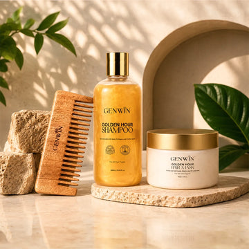 Shampoo + Hair Mask + get free neem wooden comb