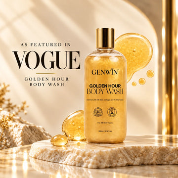 Ayurvedic Golden Hour Body Wash with 24K Gold | Deep Cleansing & Natural Glow