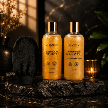 GENWIN Golden Hour Shampoo + Body Wash + Free Exfoliating Glove
