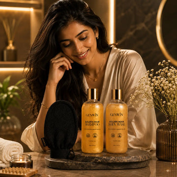 GENWIN Golden Hour Shampoo + Body Wash + Free Exfoliating Glove
