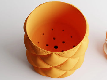 Wall Mounted Inflated Pillow Planter with Hidden Drip Tray